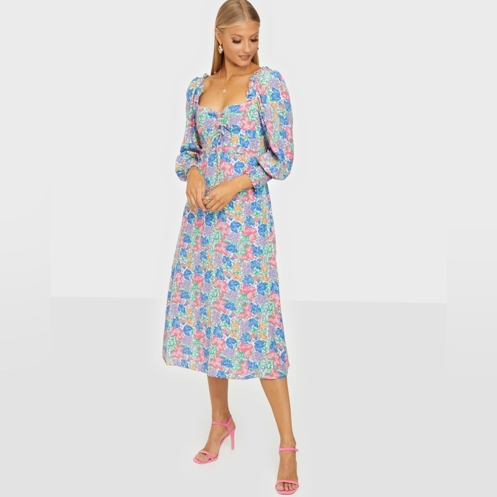 Faithfull The Brand Mathilde Jemima Floral Dress Small
